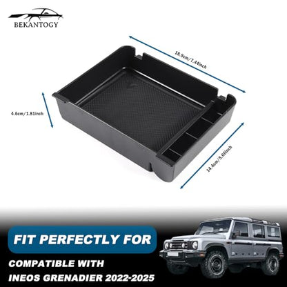 Car Armrest Storage Box Tray Compatible with INEOS Grenadier 2022