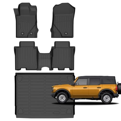 for Ford Bronco Floor Mats 4 Door 2021 (45)For Bronco 4 Door 2021-2026 Set)