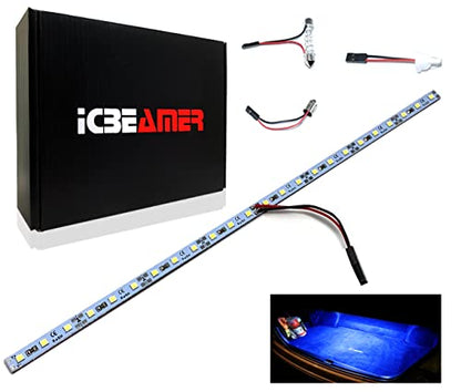12" High Power Blue 18 SMDs 2835 LED Strip Light Universal Fit Car Trunk Cargo Area or Interior Illumination Cargo Area or Interior Illumination Decoration (Blue)