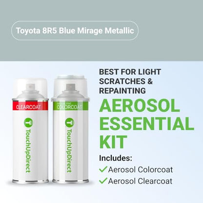 Car Paint Touch Up Spray Kit (Aerosol Spray - Essential Kit / Blue Mirage Metallic)