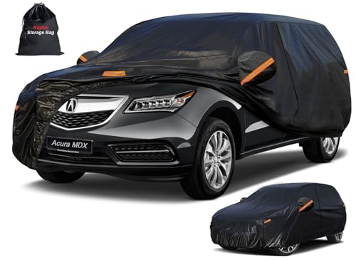 7 Layers Waterproof SUV Car Cover for Acura MDX 2001 (PE-Black / Custom Fit ACURA MDX)