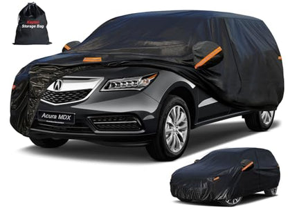 7 Layers Waterproof SUV Car Cover for Acura MDX 2001 (PE-Black / Custom Fit ACURA MDX)