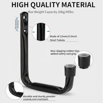 Garage Storage Hooks (4.5Inch x 3.5Inch)