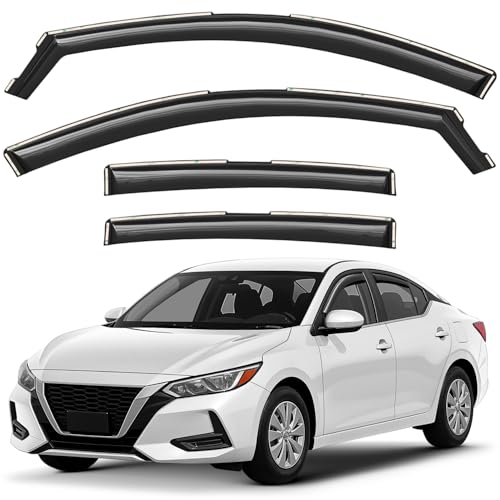 Window Deflectors Smoke Tinted in (For Sentra 20-25)