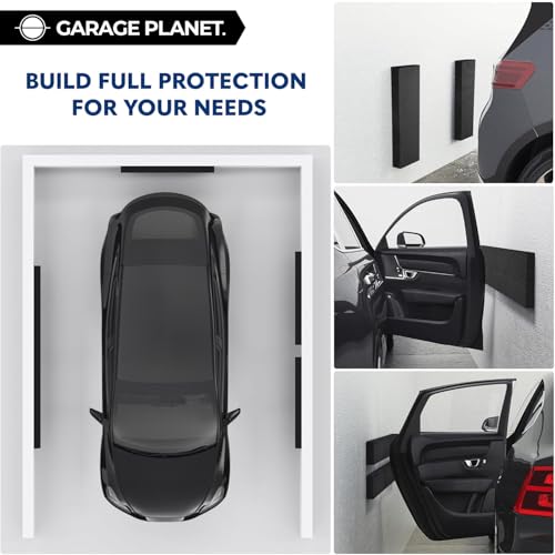 WP01 Garage Wall Protector for Car Door (Black / 4 Pack)