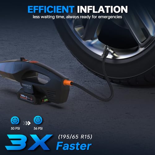 20V Car Vacuum & Air Inflator (Black)