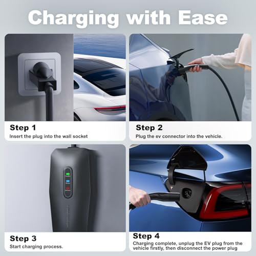 Level 1 2 Tesla Charger 16Amp (20FT / 16A-Tesla)
