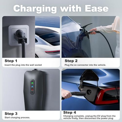 Level 1 2 Tesla Charger 16Amp (20FT / 16A-Tesla)