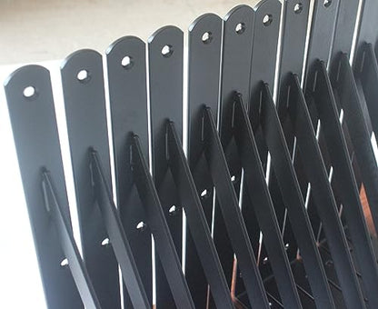 40 Pack L10 x H 8" Black Heavy Duty Shelf Brackets with Screws Metal Shelf Brackets Shelf Support Angle Brackets for Shelves L Brackets Heavy Duty Floating Shelf (40 Pack-Black / 10''x8'')