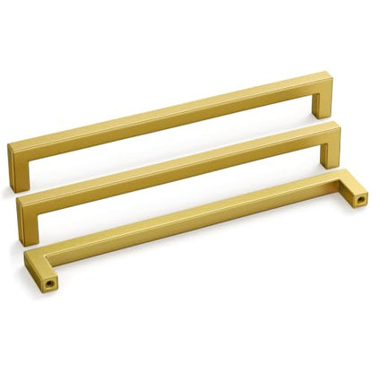 30 Pack Gold Cabinet Handles 8 (Gold / 8-4/5 inch Hole Centers)
