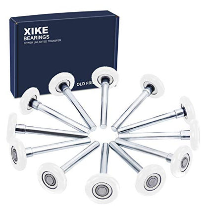 12 Pack White 2" Nylon Garage Door Roller 4" Stem (12 Pack / White)