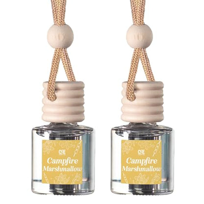 CANDECraftCo 2 Pack Hanging Car Air Freshener Diffuser for Essential Oils