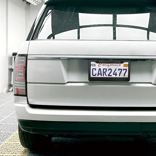 2PCS Matte Black License Plate Frames (wide black)