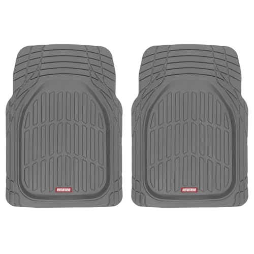 2 Piece Front Car Floor Mats (2pc Front (Full Size) / Gray)