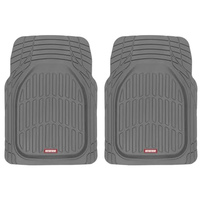 2 Piece Front Car Floor Mats (2pc Front (Full Size) / Gray)