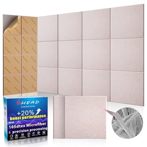 15 pcs 165dtex Microfiber Acoustic Panels (15 Pack / Pure Camel)