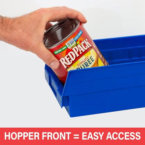 30130 Heavy Duty Plastic Shelf Bins (Blue / Bin Box)