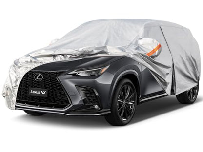 6 Layers Waterproof SUV Car Cover for Lexus NX 300 350 2015 (LM-Silver / 57. Custom Fit Lexus NX)