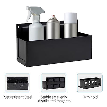 Magnetic Aerosol Spray Can Holder (Black / Large(3" x 8.3"))