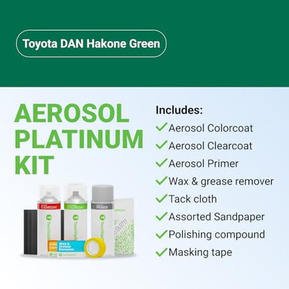 Car Paint Touch Up Spray Kit (Aerosol Spray - Platinum Kit / Hakone Green)