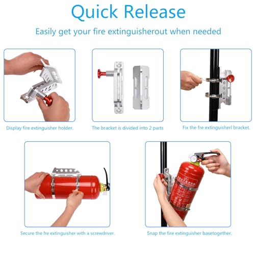 Universal Fire Extinguisher Mount (Silver)
