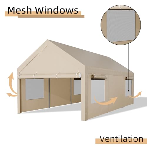 JY QAQA 12x20 FT Heavy Duty Carport