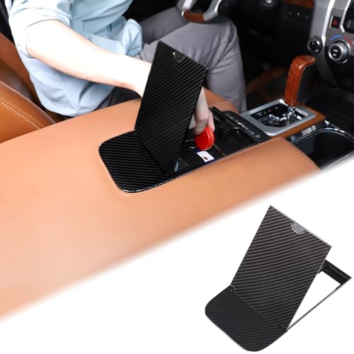 Car Armrest Hidden Storage Box Compatible with Toyota Tundra 2014 (Carbon Fiber Pattern)