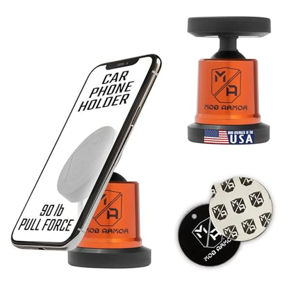 MobNetic Maxx Magnetic Car Phone Holder Mount (Orange Chrome)