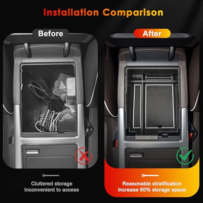 for Hyundai Palisade Center Console Organizer Tray for 2023
