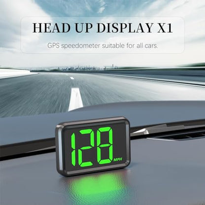 GPS Digital Speed Meter with MPH (X1-green-new)