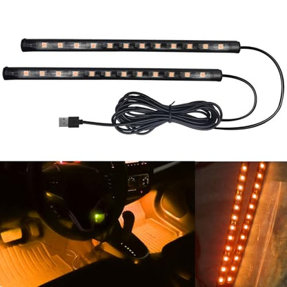 Car LED Strip Light (Orange / USB)