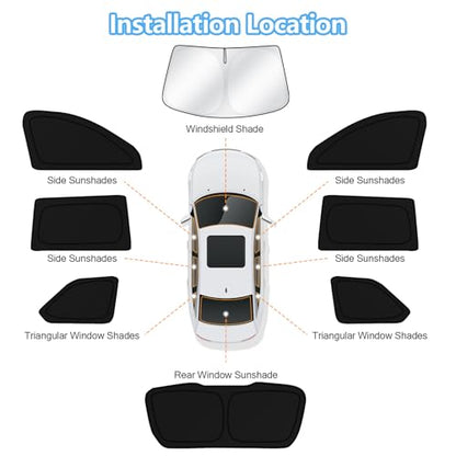 Car Window Shades for Jeep Grand Cherokee 2022 (FOR | Grand Cherokee 2022-2025 (8pcs))