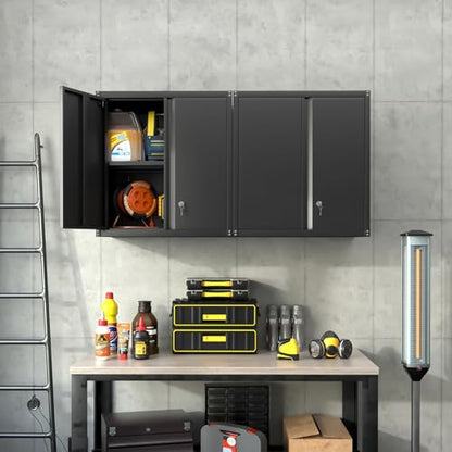 Garage Storage Cabinet (27.95"H Wall Cabinet / Black)
