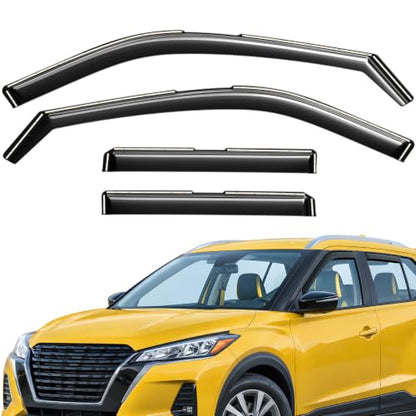 Extra Durable Window Deflectors in (For Nissan Kicks 18-24)