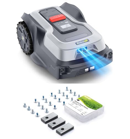 T1200Pro Robot Lawn Mower with 24 Replacement Blades for 0.37 Acre (T1200Pro+24 Blades)