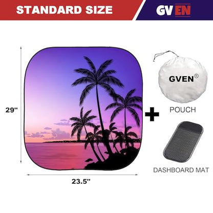 Windshield Sun Shade for Car 2 (Sunset / Standard)