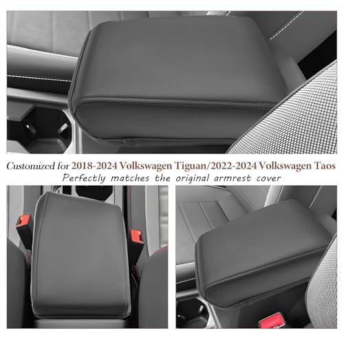 2024 Tiguan 2024 2025 2026 2027 Taos Center Console Cover for 2018 (2018-2024 Tiguan/2022-2027 Taos)