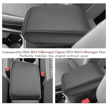 2024 Tiguan 2024 2025 2026 2027 Taos Center Console Cover for 2018 (2018-2024 Tiguan/2022-2027 Taos)