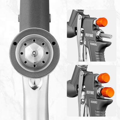 HVLP Air Spray Paint Gun Kit 1.4 (Premium Nozzles Set)