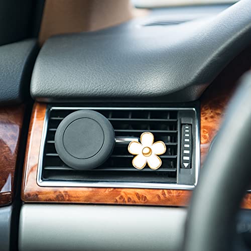 6 Pcs Daisy Vent Clips for Car (Red, Pink, White / 1 Count (Pack of 6))
