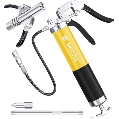 8000 PSI Heavy Duty Grease Gun Kit (yellow)