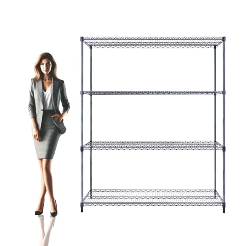 NSF Commercial 4 (60"18"x72" 4-Tier / Black)