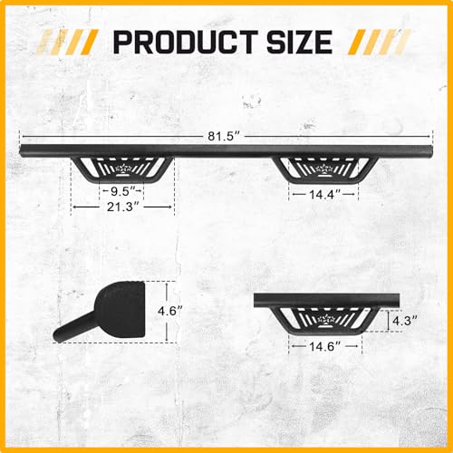 Running Boards Compatible with 2022 (22-26 Tundra-crewmax cab)