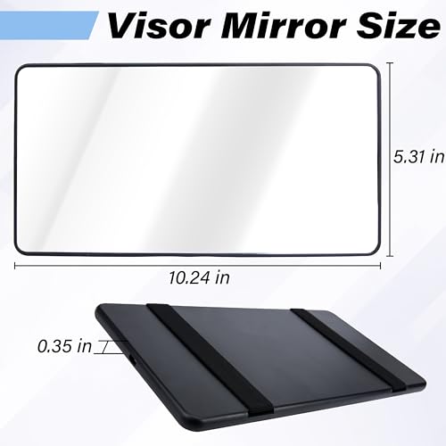 2 PCS Car Sun Visor Mirror (Black)