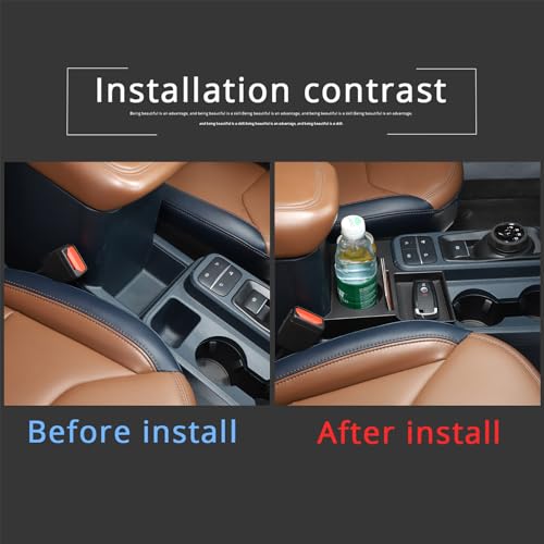 Center Console Cup Holder Insert Compatible with Ford Maverick 2022 (A Set)