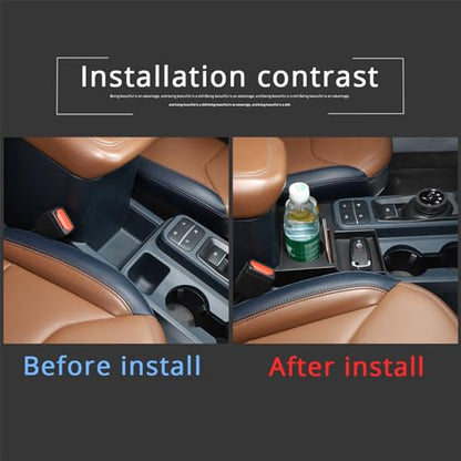 Center Console Cup Holder Insert Compatible with Ford Maverick 2022 (A Set)