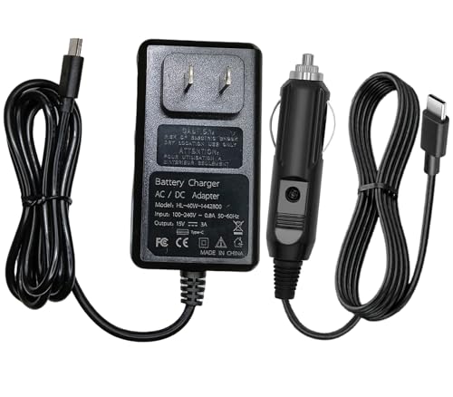 15V 3A USBC Adapter + Car Charger for NOCO Boost X GBX45 GBX55 GBX75 GBX155