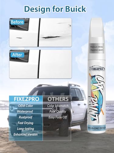 White Frost Tricoat (For Buick / White Frost Tricoat(G1W/WA140X)for Encore GX/Envision/Envista/Enclave)