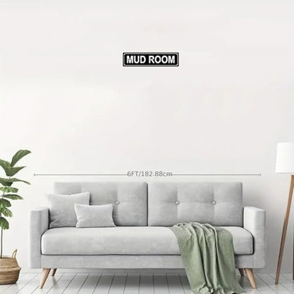MUD ROOM SPACE Metal Tin Street Sign Bar Cafe Garage Cave Home Room Wall Bathroom Farmhouse Garden Porch Patio Decor (MUD ROOM)