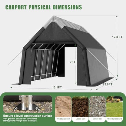 Skyview Portable Garage (13x24 FT)